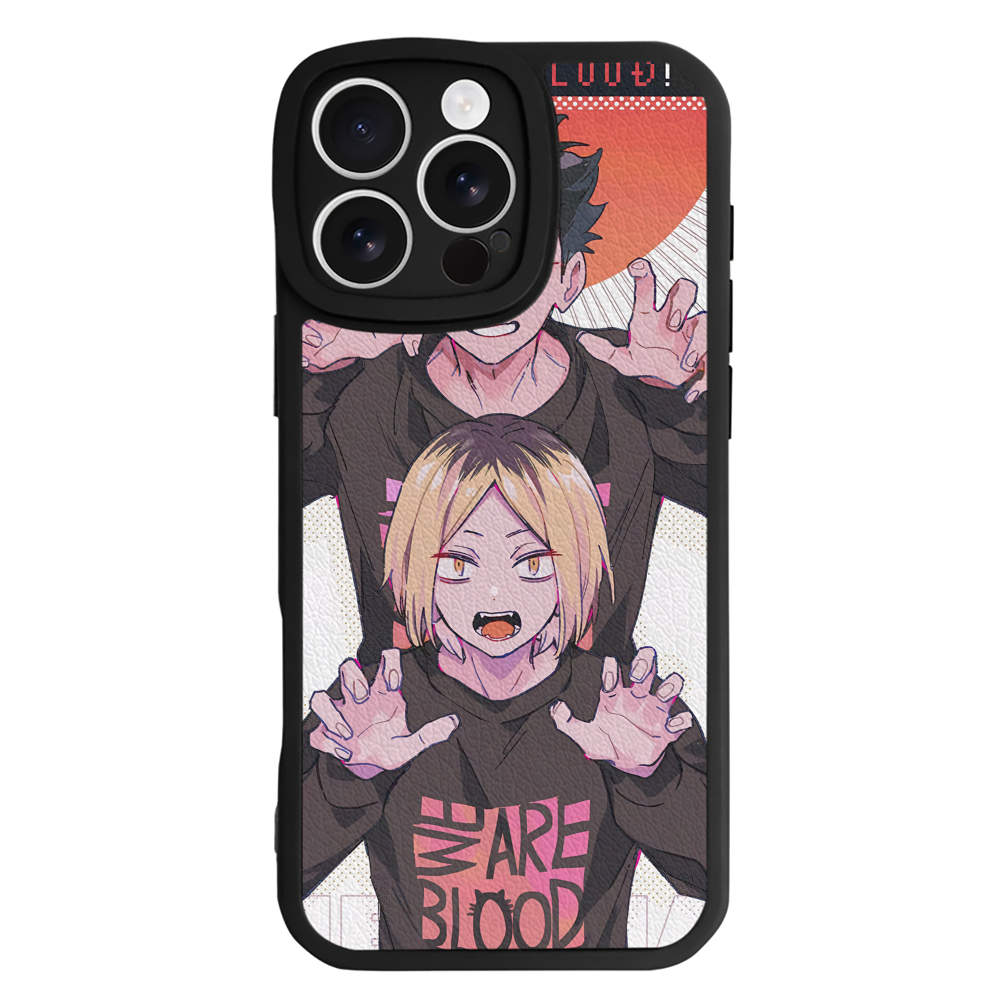 （画像用） ハイキュー!! Haikyu!! 【iPhone 16シリーズ対応】シリコンスマホケース（レザー調） 材質：シリコン